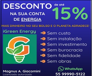 A iGreen Energy, uma empresa brasileira de energia solar, trás aos consumidores de energia a oportunidade de obterem um desconto de até 15% na sua conta