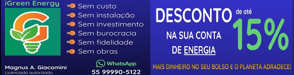 A iGreen Energy, uma empresa brasileira de energia solar, trás aos consumidores de energia a oportunidade de obterem um desconto de até 15% na sua conta