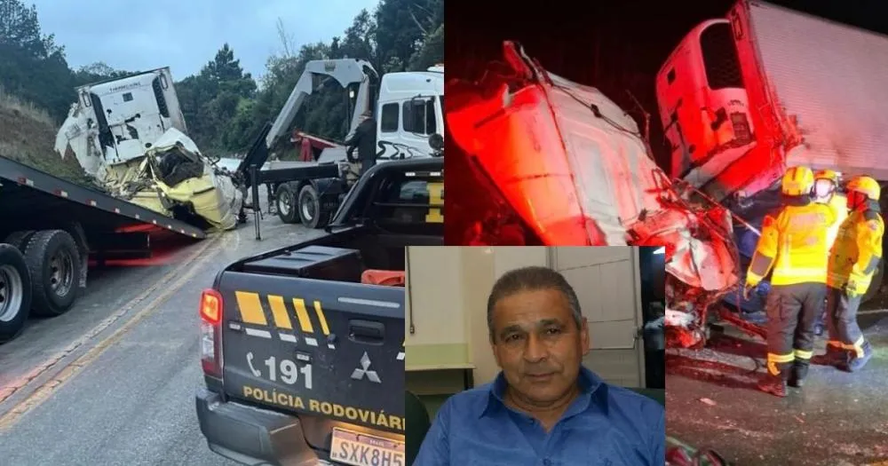 Identificado caminhoneiro gaúcho que morreu em acidente entre três caminhões em Santa Catarina