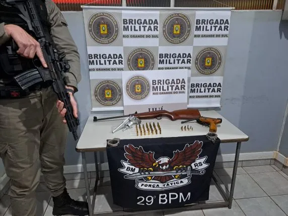 Força Tática prende homem e apreende armas de fogo após ocorrência em Ijuí - RD Foco