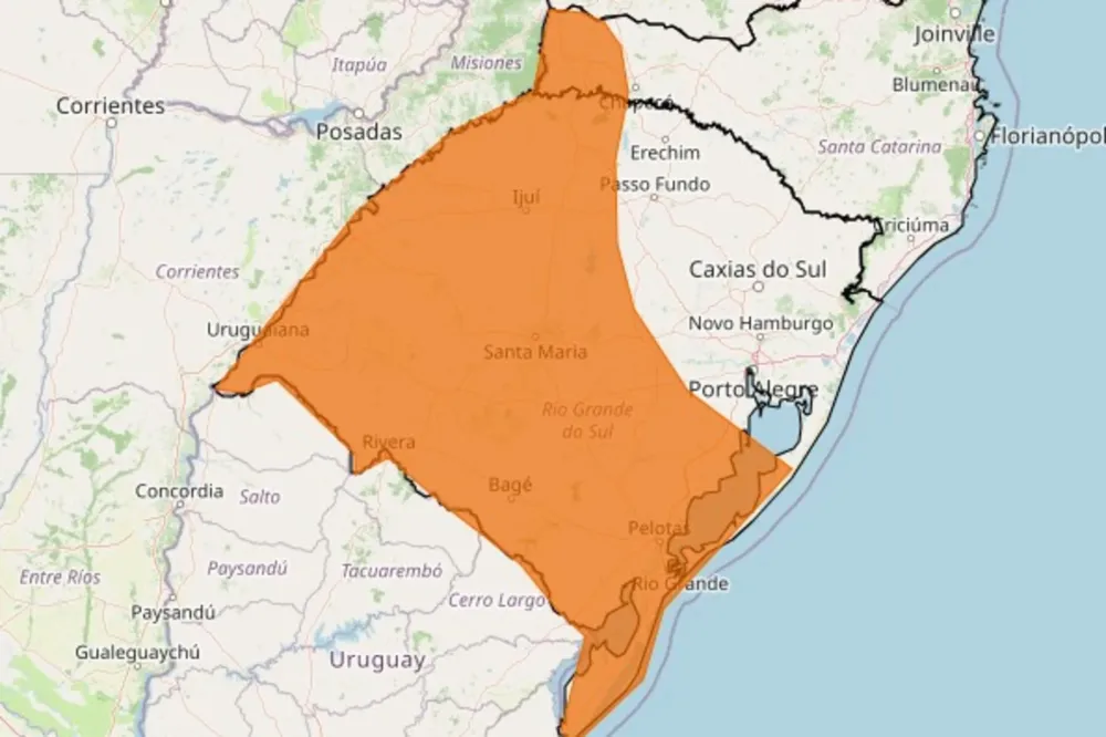 Chuva volta ao RS na tarde desta quarta-feira; veja onde podem ocorrer temporais