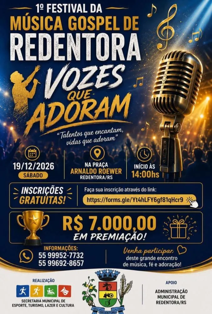 Redentora realiza o 1° Festival da Música Gospel - Vozes que adoram