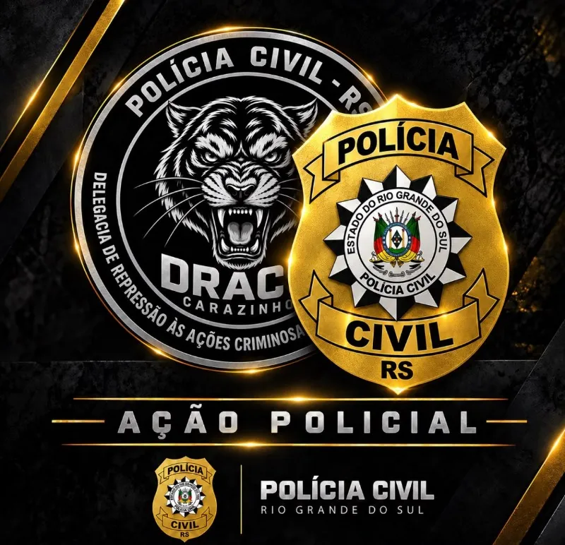 Polícia Civil prende suspeito de homicídio ocorrido no centro de Carazinho