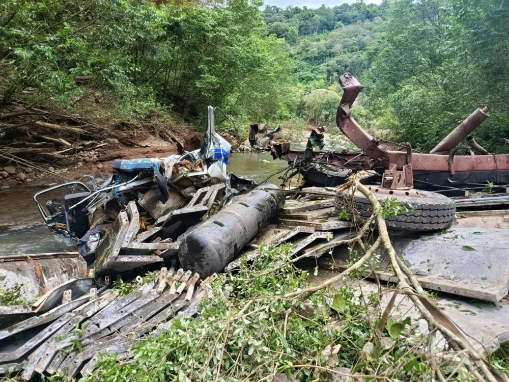 Motorista morre em acidente com caminhão entre Cotiporã e Dois Lajeados, na serra gaúcha