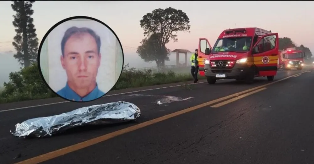 Identificado homem que morreu atropelado na BR-282 no oeste catarinense