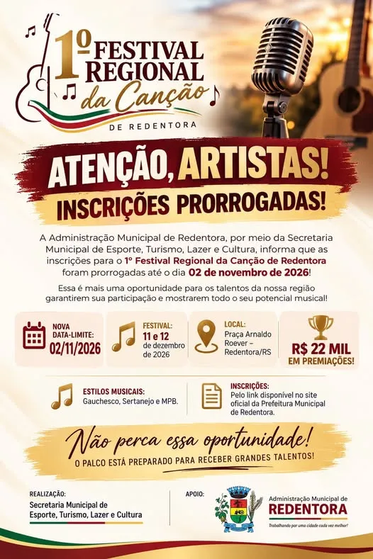 Foto: Divulgação/Ascom/Prefeitura Municipal de Redentora